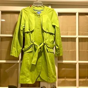 Trench jacket- lime green - Vera wang